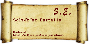 Soltész Esztella névjegykártya